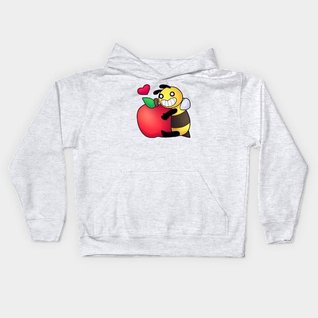 Apple Bee Kids Hoodie by Bluddshed